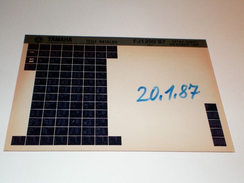 Microfiche catalogo ricambi - catalogo,