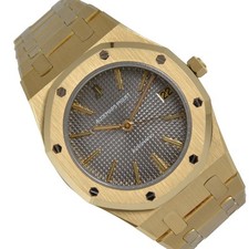 AUDEMARS PIGUET Royal Oak 4100BA quadrante medio grigio viola oro giallo 18KT 1978