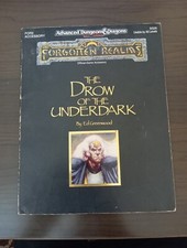 TSR D&D FORGOTTEN REALMS FOR2 DROW UNDERDARK 9326 ADV DUNGEON DRAGON VGC 