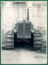 ANTICHI TRATTORI FIAT CINGOLATI-GRANDE FOTO ORIGINALE D'EPOCA-Cm:24x18