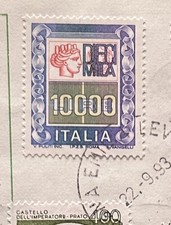 Lire 10000 Francobollo con