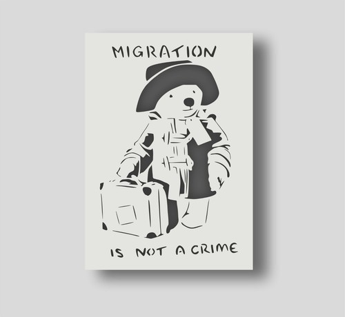 Banksy migration not - banksy,