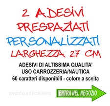 2 adesivi PERSONALIZZATI -
