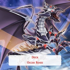 Yu Gi Oh Yugioh! Deck Mazzo Drago Nero Occhi Rossi Metallico Primite Fiamma