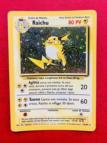 Lotto carte pokemon raichu - lotto,