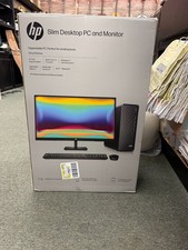 New HP S01 Slim Desktop PC & 27" Monitor 12th Gen Core i3 4.30ghz 16GB 512GB SSD