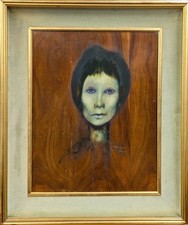 Enrico Colombotto ROSSO (1925-2013) - Olio su tavola