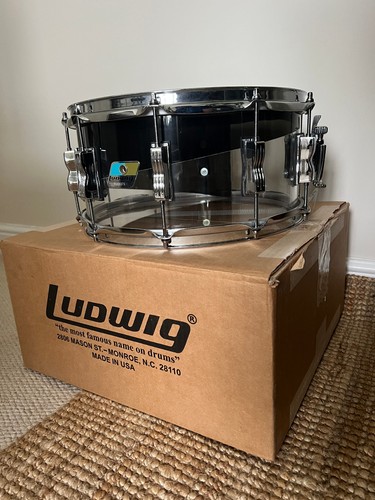 Ludwig vistalite 14x6 clear - 14x6,5,