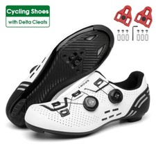 Scarpe ciclismo strada carbonio uomo velocità sneakers triathlon montagna outdoor tacchetti