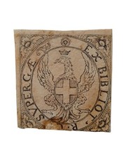 *HH* Antica Stampa Ritaglio Libro Antico Stemma Nobiliare Savoia Reale Aquila 