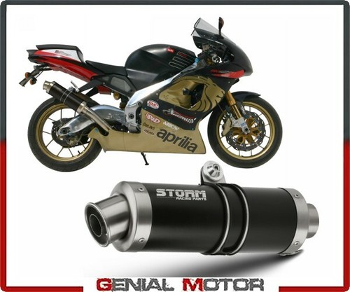 Scarico storm mivv nero - scarico,