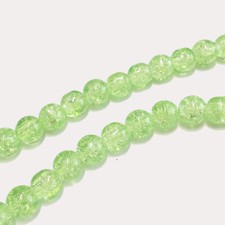 Perle di vetro crackle rotonde