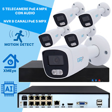 Kit IP POE 5 Telecamere bullet