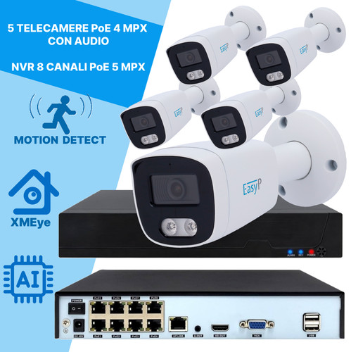Kit poe telecamere - poe, bullet