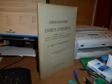 Bibliographie der LIVRES D' HEURES... Hanns, Bohatta  1924