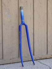 Forcella bici da corsa Chiementin da 1" in acciaio vintage eroica anni '90.