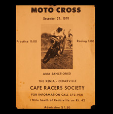 Mini poster motocross corse