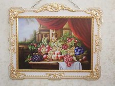 QUADRO CON FRUTTA CORNICE IN
