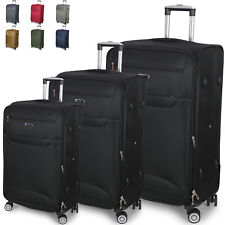 Tris ORMI Set 3 Trolley di Qualità Valigie Espandibile 4 RUOTE Bagaglio a Mano