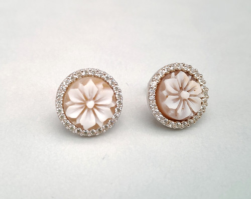 Orecchini donna argento bianco