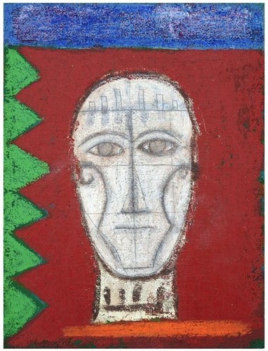 Mimmo paladino olio - olio, su
