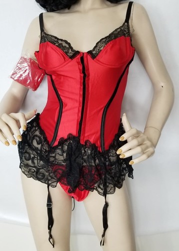 Escante corsetto raso rosso - escante,