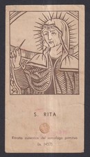 Holy card antique relic de Sta