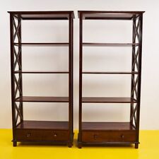 coppia di librerie anni 60 in legno massello