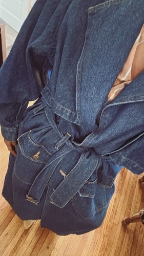 Maxi trench vintage denim - maxi, in