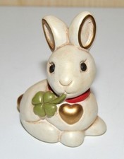 Thun piccolo coniglio bianco quadrifoglio cuore altezza 10 cm