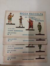 Ricca Raccolta Per Disegno Ritaglio E Coloritura 4 Libretti Anni 60 N' 2/3/4/5 