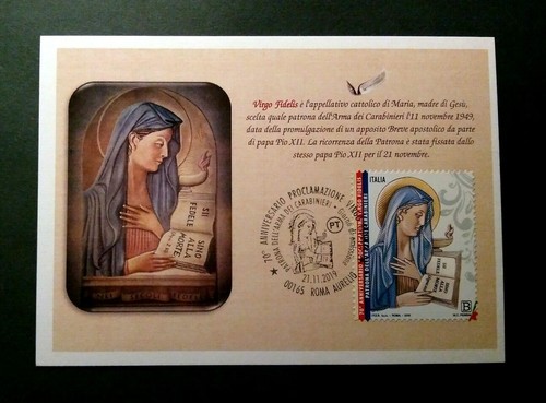 Cartolina virgo fidelis - cartolina,