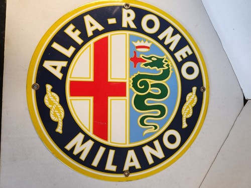 Insegna porcellana alfa - insegna, romeo