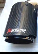 TERMINALE AKRAPOVIC CARBONIO LUCIDO AUDI BMW MERCEDES INGRESS 63 USCITA 89(1 PZ)