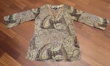 CAMICIA DONNA FANTASIA CON APPLICAZIONI TAGLIA M/L NUOVA