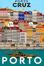 Poster Manifesto Locandina Stampa Pubblicitaria Vino Porto Cruz Formato 50x70 Cm