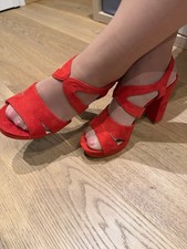 Zeppe Rosse Tacchi Calze Collant Non Nuove Donna