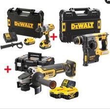 DEWALT -DCD996+DCH273+DCG4 Kit Trapano Avvitatore, Tassellatore , Smerigliatrice