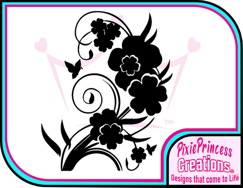 Adesivo vinile orchidea - , fiore