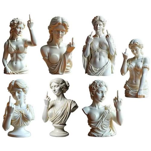 Statua dito medio dea - , di