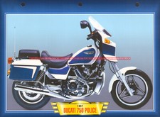 DUCATI Indiana 750 Police 1987 : Fiche Moto #001804