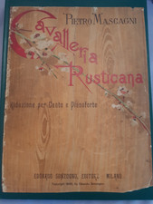 CAVALLERIA RUSTICANA - Pietro Mascagni- Spartito AUTOGRAFATO - 1890