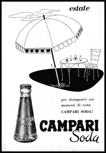 Pubblicita 1956 campari soda - 1956,