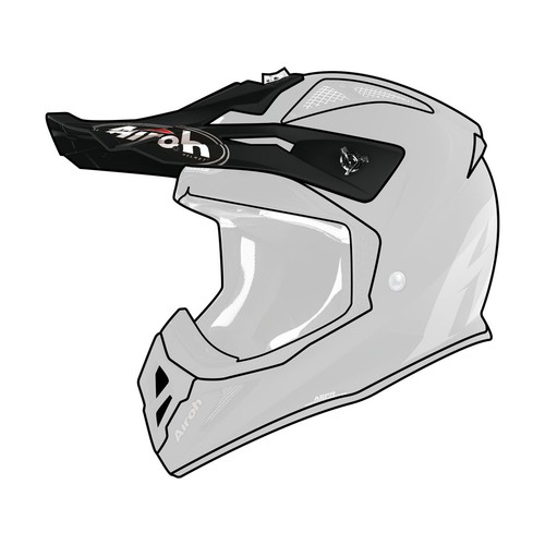 Frontino nero opaco casco - frontino,