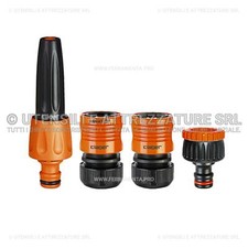 R&G KIT LANCIA + RACCORDI 1/2 3/4 per TUBO ACQUA GIARDINO IRRIGAZIONE CLABER 880
