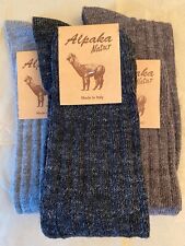 Calze invernali di Alpaca e Lana Lunghe calde e morbide 3 paia per uomo e donna