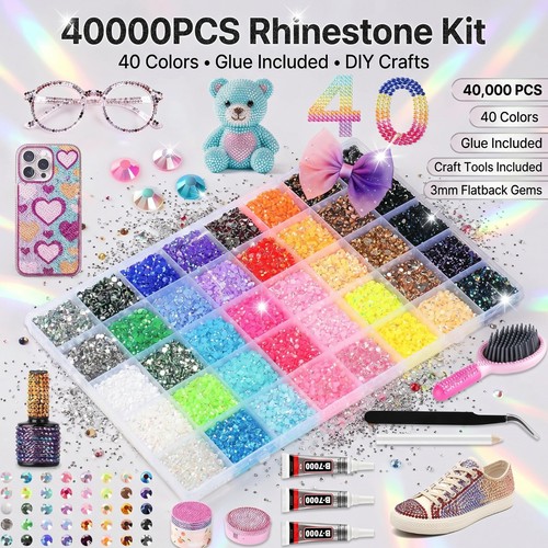 40000pcs kit strass colori - kit,