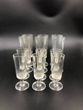 Doppio Set Bicchieri Calici Cristallo Liquore Vino Champagne Rosolio 1950s 1960s