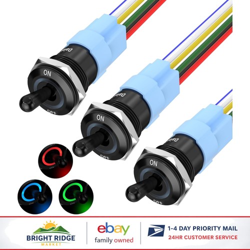 Interruttore levetta led rgb - a,