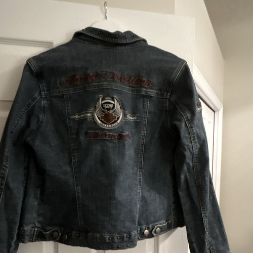 Giacca denim con - in, borchie